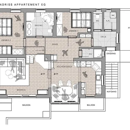 Отель Aparthotel Hohe Bruecke 3*